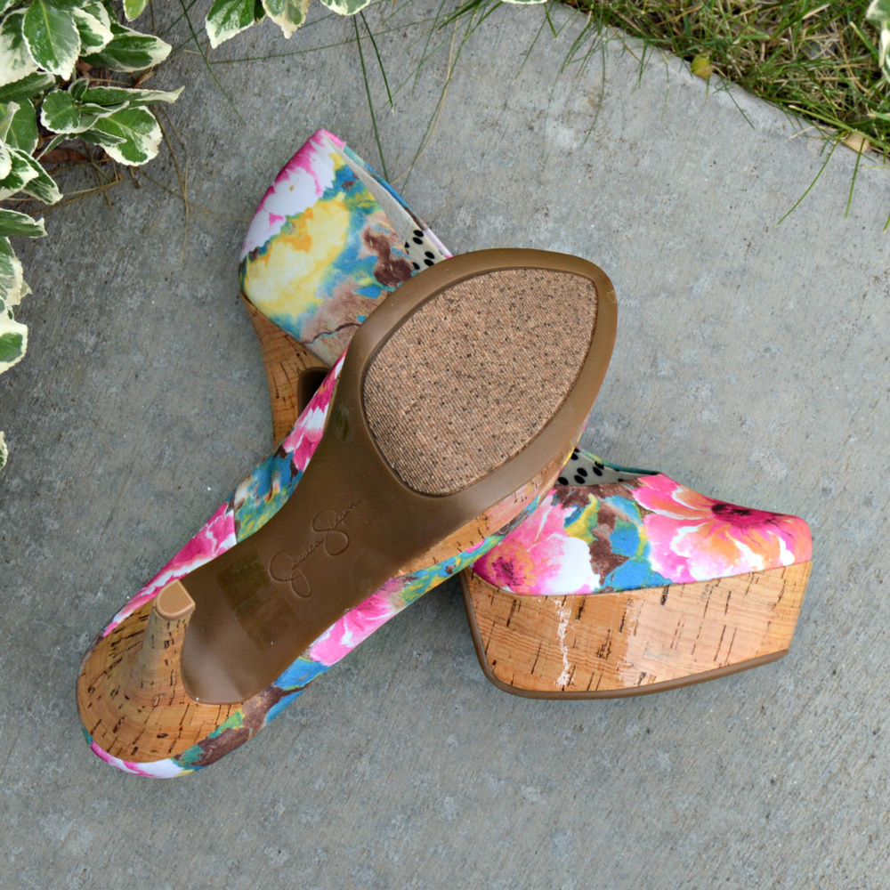 ☆HP☆ ♡ Jessica Simpson ♡ Waleo heels in multi - Picture 8 of 8